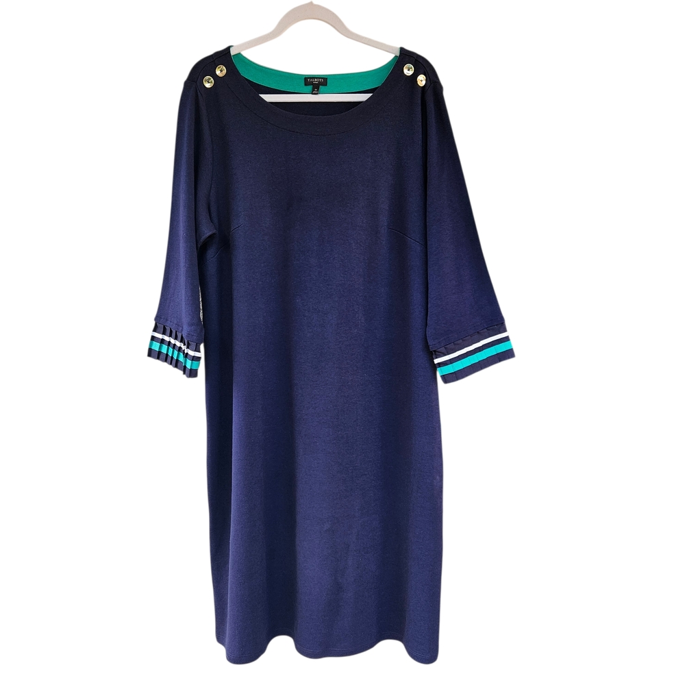 Talbots Navy Blue Shift Dress Size 1X